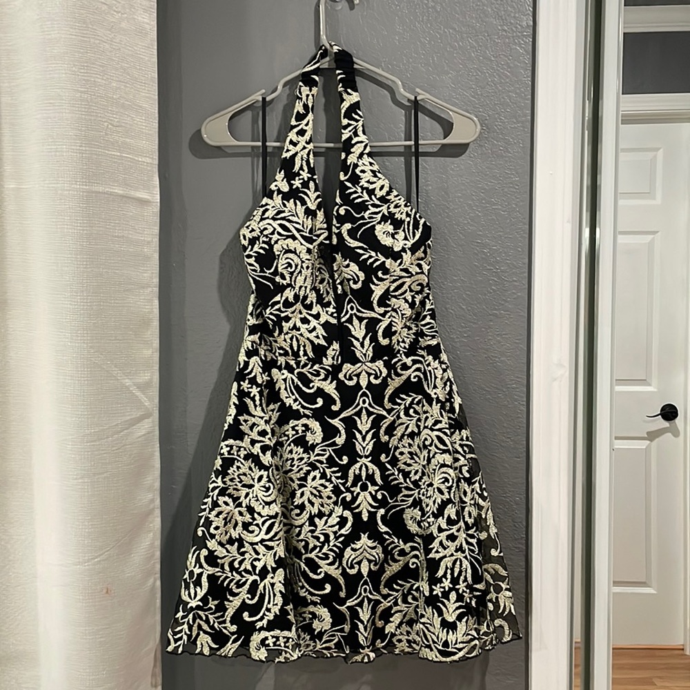 Black and gold halter backless dress from speechless